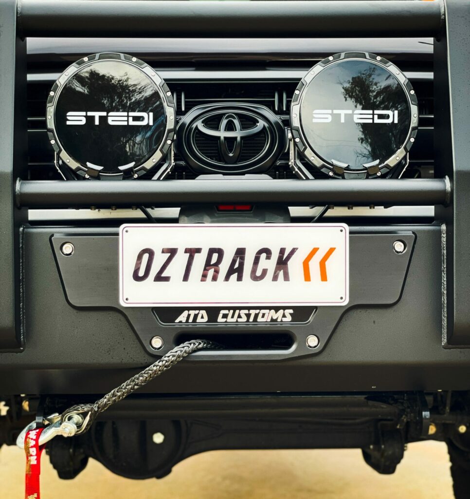 12000lb Warn winch spooled with synthetic rope